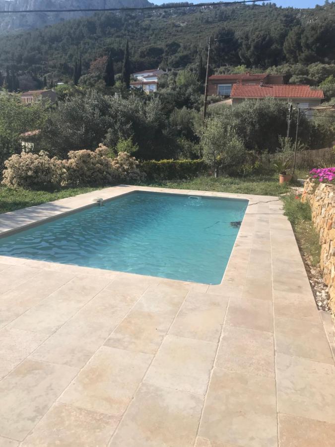 Hauteurs De Toulon : Charmant Studio Piscine Exterior photo